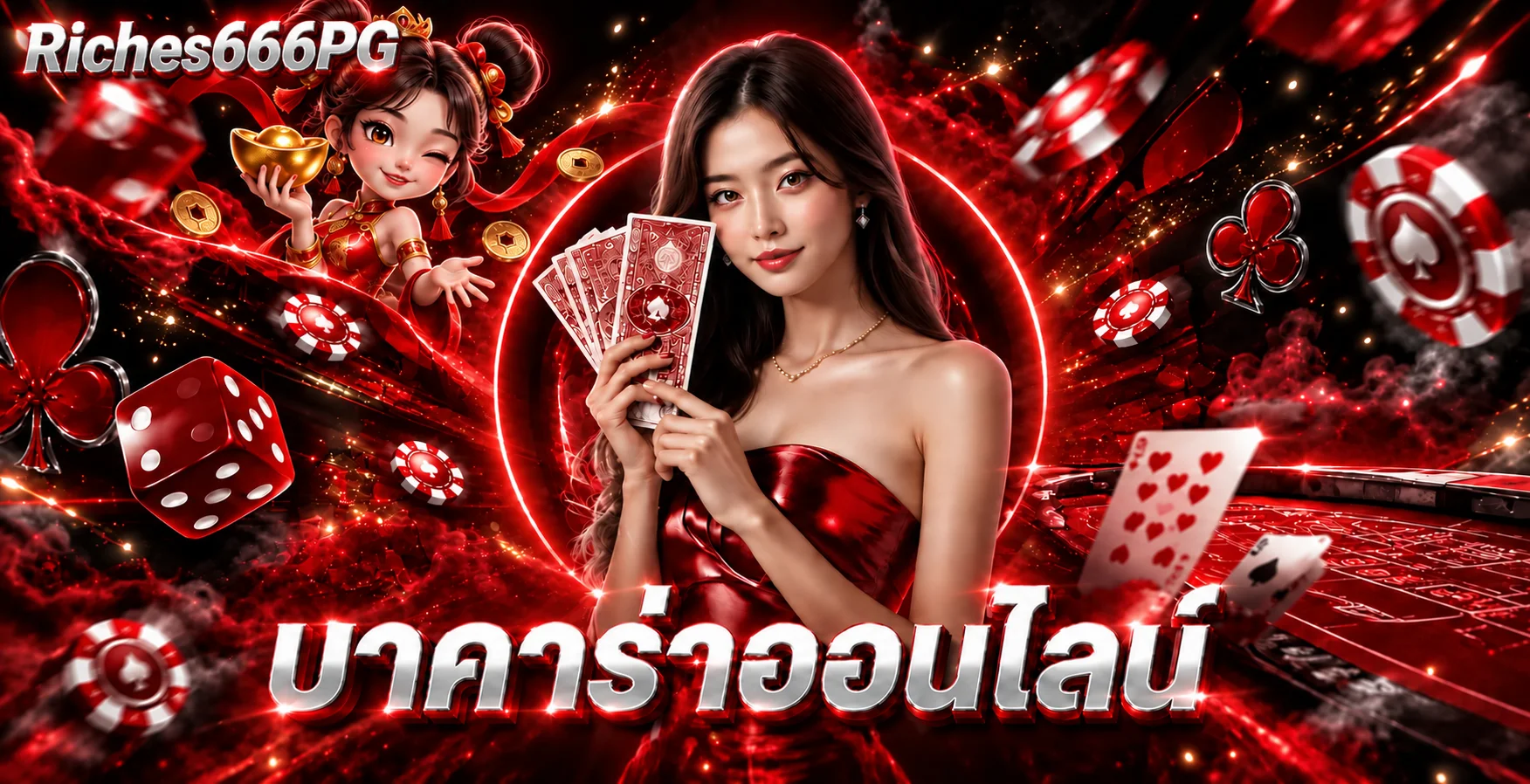 ภาพแนะนำคาสิโนสดบน Riches666PG